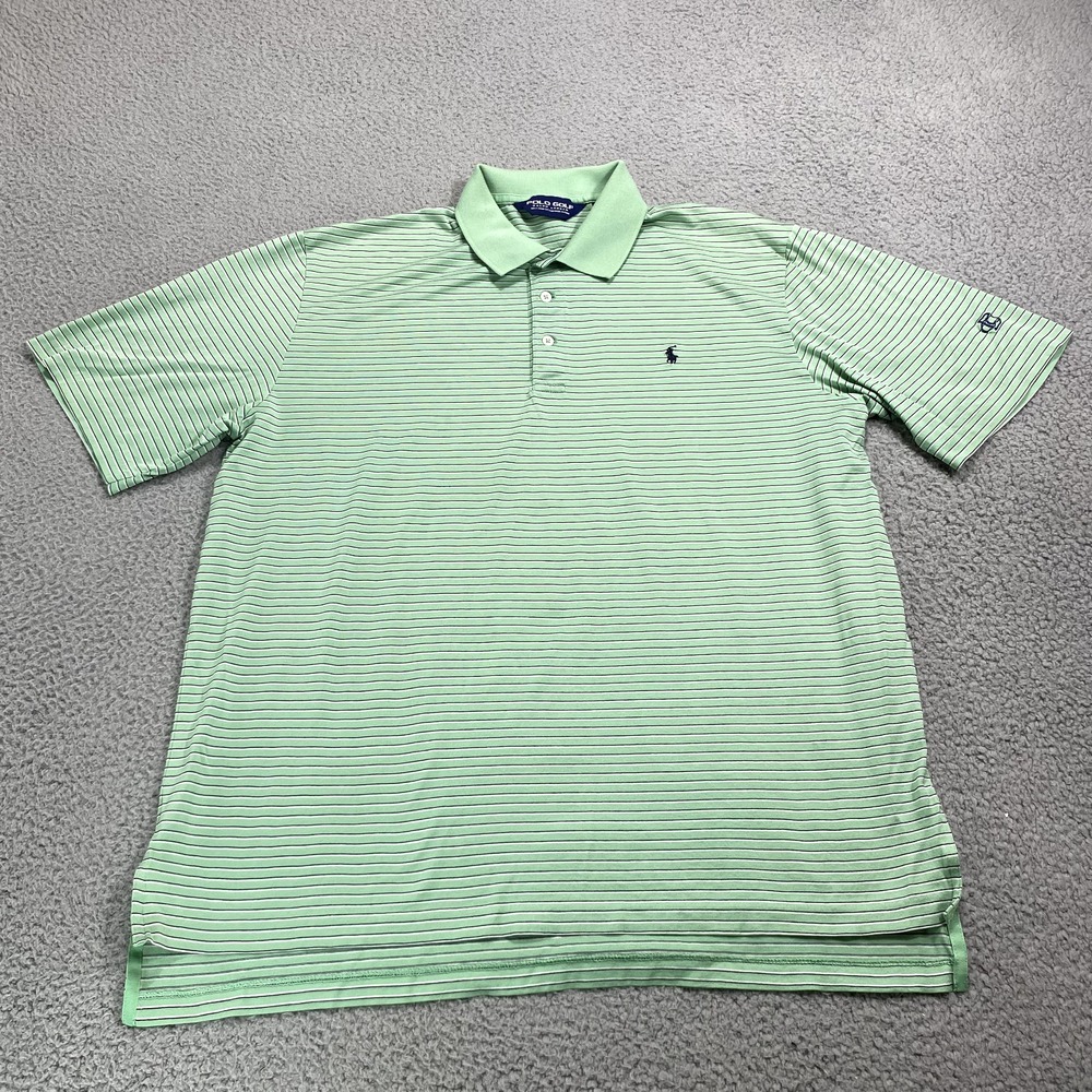 Polo by Ralph Lauren Light Green Striped Performance Polo